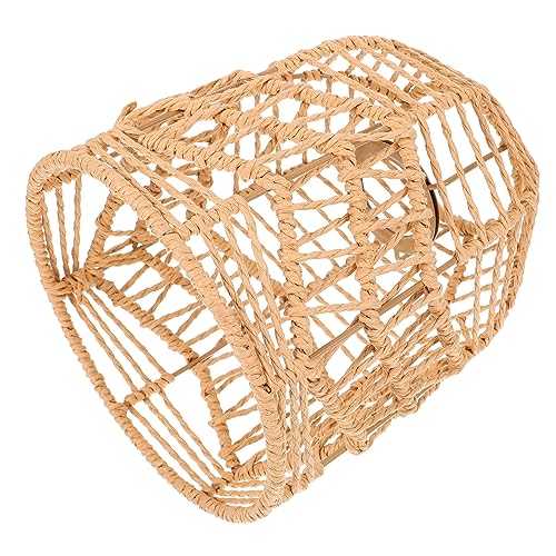 Operitacx Woven Lampenschirm für Deckenleuchte Rustikaler Lampenschirm Dekorative Leuchte für Wohnzimmer Schlafzimmer Esszimmer Handgefertigt und Leicht zu Installieren von Operitacx
