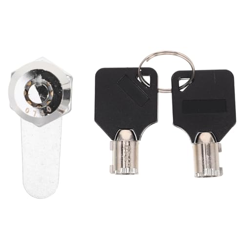 Operitacx Zinklegierung Nockenschloss mit Schlüssel Schrankschloss für Briefkasten Werkzeugkasten Aktenschrank Schuhschrank Installieren Vielseitig Einsetzbar Robuste Möbelschloss sicherung von Operitacx