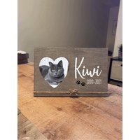 Graues Haustier Erinnerungsbild Personalisiert Holz Bilderrahmen Für Verlust/Personalisiertes Mitleidsgeschenk in Liebevoller Erinnerung An Hund von OpieandOllie