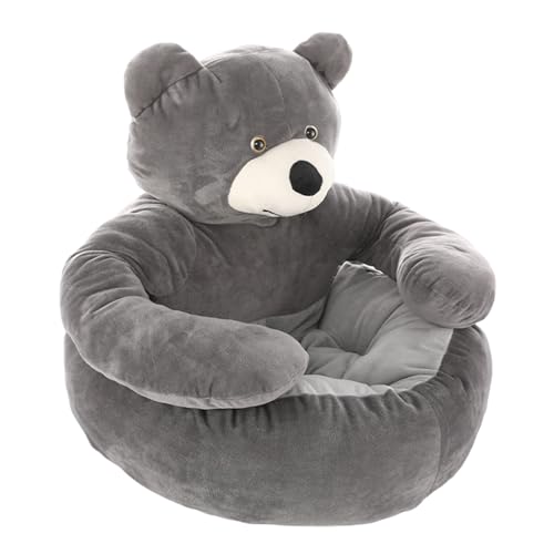 Bear Hug Haustierbett – Kurze Plüsch-Katzen-Schlafmatte, Bären-Kuschelbett, niedlicher, Katzen-Schlafmatte, warm, weich, beruhigend, Bequeme Matte, gemütliches Hundebett in Bärenform für von Opilroyn