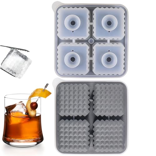 Eiswürfelschalen für Gefrierschrank, Eiswürfelform | Flexible Eiswürfelschale für Cocktails | Eiswürfelbehälter für Cocktails | Eiswürfelbehälter für Cocktails von Opilroyn