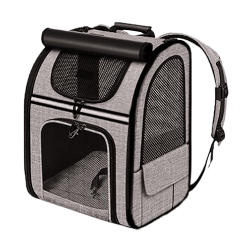 Erweiterbarer Katzenrucksack - Atmungsaktive Faltbare Haustiertasche, Katzentasche Tragbarer Katzenrucksack Erweiterbare Haustiertasche Ausflug Tragbare Tasche Faltbare Atmungsaktive Take-Out von Opilroyn