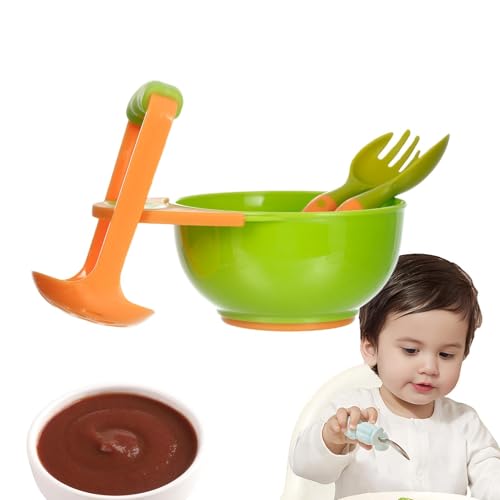 Gabellöffel Besteck, Essensnahrungsset für die - Robustes Besteckset für Kleinkinder mit rutschfester Basis | Sicheres Utensilien-Set von Opilroyn