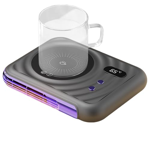 Getränkewärmermatte - Elektrischer Kaffeewärmer, Kaffeetassenwärmer | Isolierte Heizplatte für Kaffeetassen Mit Leistungsstarkem 20W Heizelement, Thermo-Wärmer Untersetzer von Opilroyn