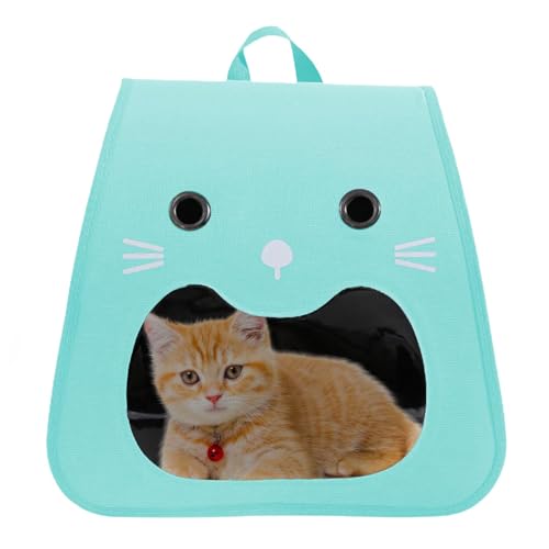 Katzenrucksack-Transportbox - Atmungsaktive Tiertransportbox für Welpen Rucksack | Faltbare Tiertransportbox | Tragbare Katzentransportbox | Tiertransportbox Katzenrucksack-Transportbox - Atmungsaktive Tiertransportbox für Welpen Rucksack | Faltbare Tiertransportbox | Tragbare Katzentransportbox | Tiertransportbox von Opilroyn