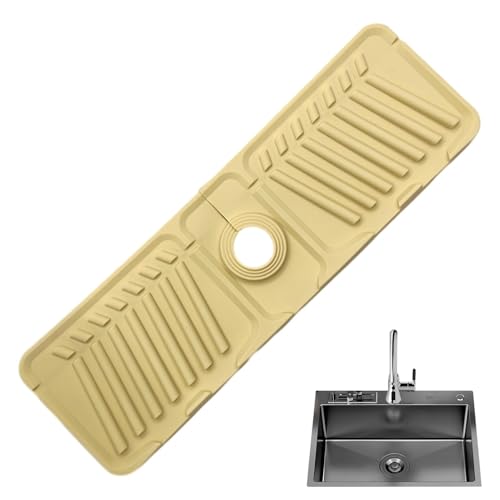 Küchenspüle Wasserhahn Matte, Silikon Wasserhahn-Matte, Spritzschutz Kissen für Silikonspüle, Küchenspüle Wasserhahn Matte, Anti-Tropf-Pads, Küchengadgets von Opilroyn