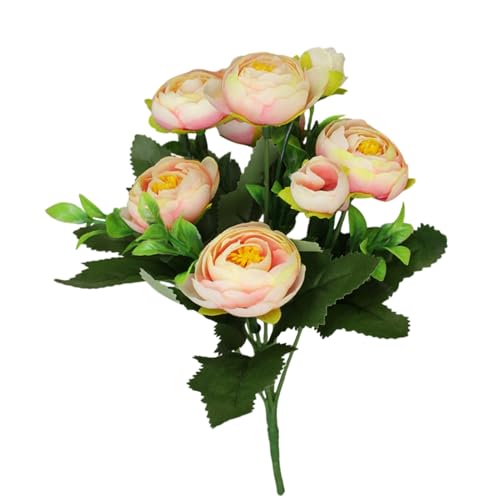 Kunstblumen - Lebensechter Kamelienstrauß mit natürlich aussehenden Blütenblättern, pflegeleicht und langlebig | Stilvolle Wohnkultur für Schlafzimmer, Wohnzimmer, Studentenwohnheim und besondere Kunstblumen - Lebensechter Kamelienstrauß mit natürlich aussehenden Blütenblättern, pflegeleicht und langlebig | Stilvolle Wohnkultur für Schlafzimmer, Wohnzimmer, Studentenwohnheim und besondere von Opilroyn