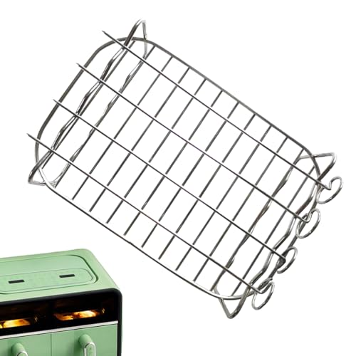 Luftfritteusen-Rack - Rostfreier Spießständer, kompakte Schichtablage | 304 Stahl-Dörrblech für knuspriges Backen, Doppelkorb-Luftfrittieren oder gesunde Hausmannskost in Tischkonvektionsöfen Luftfritteusen-Rack - Rostfreier Spießständer, kompakte Schichtablage | 304 Stahl-Dörrblech für knuspriges Backen, Doppelkorb-Luftfrittieren oder gesunde Hausmannskost in Tischkonvektionsöfen von Opilroyn