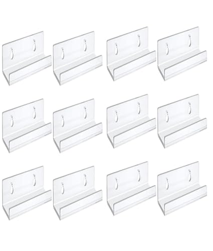 Opilroyn 12 Stücke Durchsichtiges Schallplattenregal - Acryl-Schallplattenhalter, Langlebige Schallplattenhalterung | Einfach Zu Installierender, Anpassbarer Schallplattenständer Für Das Schlafzimmer von Opilroyn