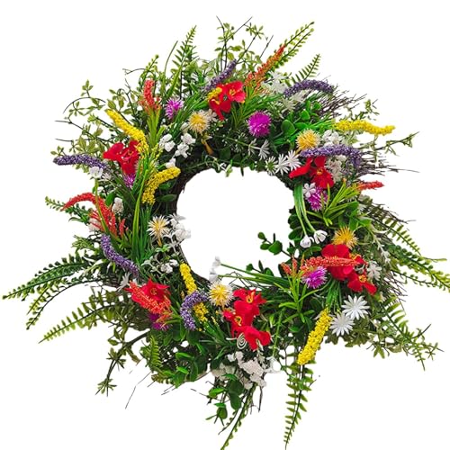Opilroyn Handgemachte Blumengirlande - Wilde Blumengirlande Texas Wilde Blumengirlande, Vielseitige Bunte dekorative Girlande für Bauernhof, künstliche Girlande von Opilroyn