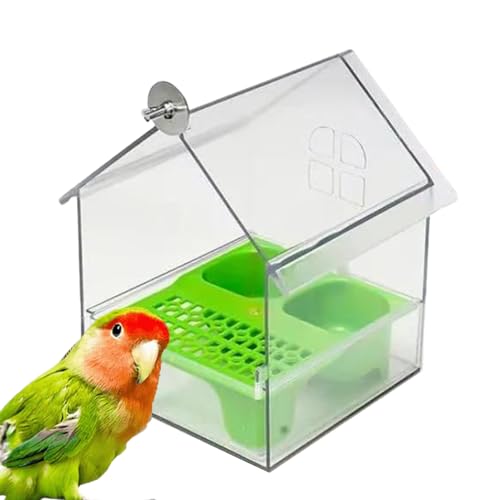 Opilroyn Klare Vogeltränke - Futterstation - Wasser und Futter Spender Badewanne für Vogelbeobachtung Garten Balkon Terrasse Opilroyn Klare Vogeltränke - Futterstation - Wasser und Futter Spender Badewanne für Vogelbeobachtung Garten Balkon Terrasse von Opilroyn