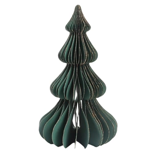 Opilroyn Papier-Weihnachtsbaum mit -Muster – Dreidimensionale Tischdekoration und -Mittelstücke, Bunte Weihnachtsdekoration für den Tisch, für Partys und Dekorationen von Opilroyn