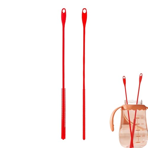 Opilroyn Silikon-Trinkhalmbürste, Silikon-Fugendüse, weiche und biegbare Trinkhalm-Reinigungsbürste, lebensmittelechte Pfeifenreiniger, effizientes Reinigungswerkzeug für Strohhalm-Reinigung Opilroyn Silikon-Trinkhalmbürste, Silikon-Fugendüse, weiche und biegbare Trinkhalm-Reinigungsbürste, lebensmittelechte Pfeifenreiniger, effizientes Reinigungswerkzeug für Strohhalm-Reinigung von Opilroyn