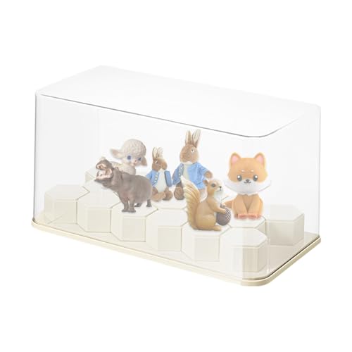 Opilroyn Transparente Vitrine – Figuren-Vitrine – Transparenter abnehmbarer Würfelständer Design-Boxen für Aufbewahrung Miniaturschrank Sammlung Plüschregal Bücherregal von Opilroyn
