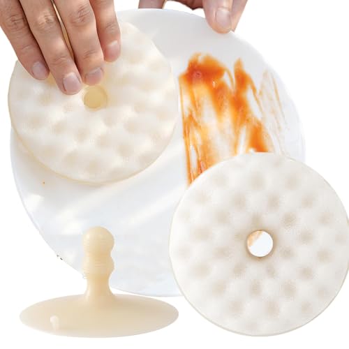 Opilroyn für Küchenspüle, Set mit 2 -Spülbürsten, Kratzfeste Spülschwämme, Küchenschrubber mit Saugnapf für Geschirr, Kochgeschirr von Opilroyn