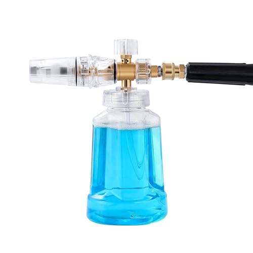 Schaumkanone - kupferfarbener ABS-Blasterr Multifunktions-Sprühgerät, Auto-Reinigungskanone in 1-Liter-Flasche | Große Mund-Mund-Schaumkanone mit maximaler Freisetzung, Autowaschanlage Schaumkanone - kupferfarbener ABS-Blasterr Multifunktions-Sprühgerät, Auto-Reinigungskanone in 1-Liter-Flasche | Große Mund-Mund-Schaumkanone mit maximaler Freisetzung, Autowaschanlage von Opilroyn