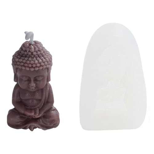 Silikon-Buddha-Form – 3D-Kerzen-Handform Mit dieser Silikonform für Buddha-Statuen können Sie Kerzen und Seifen herstellen | DIY-Buddha-Form, ideal für Kunsthandwerk und Innendekoration von Opilroyn