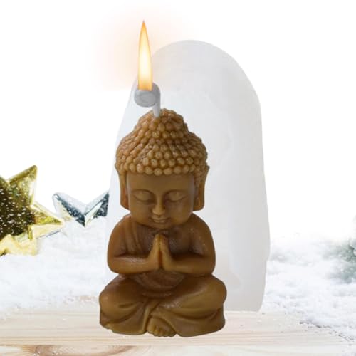 Silikon-Buddha-Form – 3D-Kerzen-Handform Mit dieser Silikonform für Buddha-Statuen können Sie Kerzen und Seifen herstellen | DIY-Buddha-Form, ideal für Kunsthandwerk und Innendekoration von Opilroyn