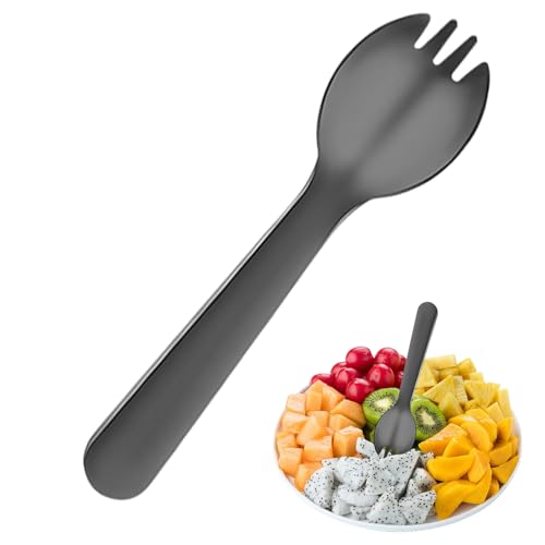 Spork – Joghurtlöffel, Dessertgabeln aus Edelstahl | Bruchsicheres Spork-Set, Eisportionierlöffel für die heimische Küche, verdicktes Kuchen-Gabel- und Löffel-Set für Dessertliebhaber, die Pudding gen von Opilroyn