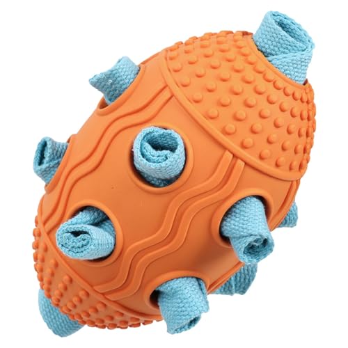 Süßigkeitenspender für Hunde – Robuster Fußball für Hunde, Kausball für Hunde | robustes Hundespielzeug, unzerstörbares Spielzeug für Haustiere, Spielzeug für Agg von Opilroyn