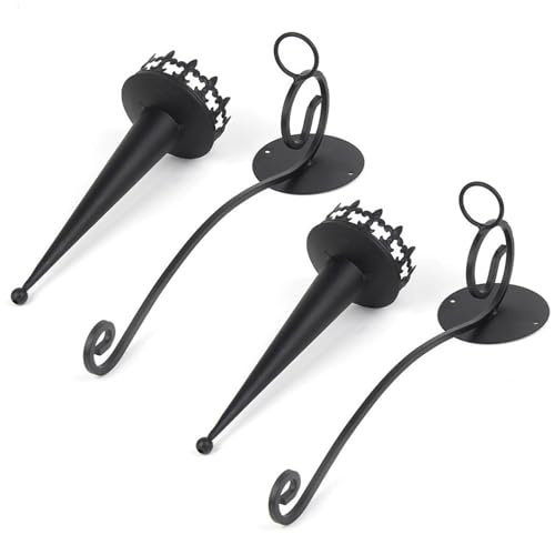 Wandkerzenhalter - Halterung für Säulenleuchter, Kerzenhalter | Organizer für Säulenhalter für Wand-Taschenlampe mit starker Zähigkeit und verschleißfestem Material, Ca-Wandleuchte von Opilroyn