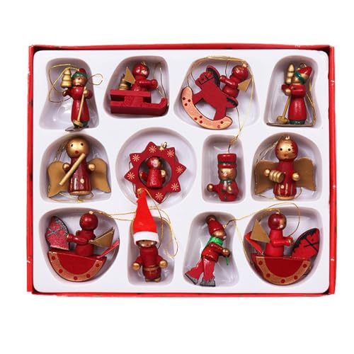 Weihnachtsschmuck aus Holz - Weihnachtsschmuck aus Holz Weihnachtsanhänger Puppen Handwerk aus Holz Weihnachten Ornamente Weihnachtsschmuck aus Holz, Weihnachtsschmuck aus Holz Pe von Opilroyn