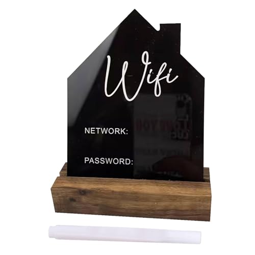 WiFi-Passwortschild – Acryl-WiFi-Logo, Internet-Schild | Benutzerdefiniertes WLAN-Passwortschild Mit Löschbarem Stift, Beschreibbares Display-Netzwerkschild Für Zuhause, Geschäft, Restaurants WiFi-Passwortschild – Acryl-WiFi-Logo, Internet-Schild | Benutzerdefiniertes WLAN-Passwortschild Mit Löschbarem Stift, Beschreibbares Display-Netzwerkschild Für Zuhause, Geschäft, Restaurants von Opilroyn