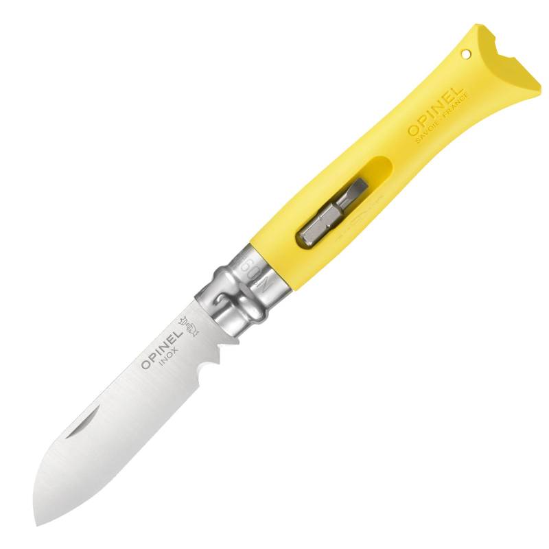 OPINEL Arbeitsmesser No 9 DIY - Carbon Klappmesser Taschenmesser Einhandmesser-gelb von Opinel