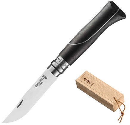 OPINEL Klappmesser No 8 Ellipse Camping Taschenmesser Ebenholz Stahl von Opinel