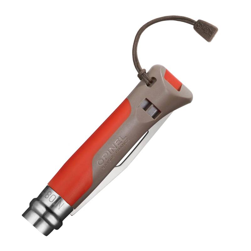 OPINEL Outdoor No 8 Sea-Mountain Arbeitsmesser - Klappmesser Taschenmesser Säge-rot/braun von Opinel