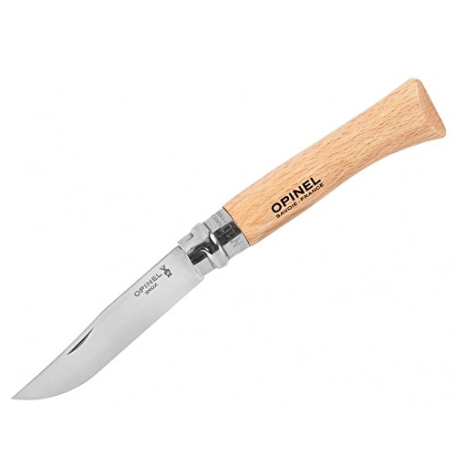 Opinel 10 INOX buk • KLAPPMESSER • TASCHENMESSER Alltags Messer EDC • Gesamtlänge: 230mm • PTM-de. von Opinel