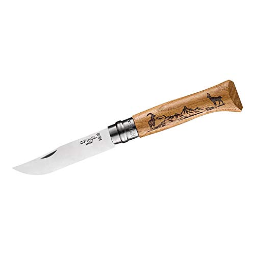 Opinel N¦8 Inox Animalia Gamuza Entrega CON 6 Berlingots EN Cada Caja-Nuevo, Silber von OPINEL