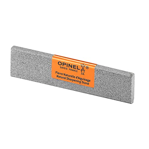 Opinel Abziehstein klein, zum Schärfen von Messern und Klingen, Länge: 10 cm, 254637, Grau von OPINEL