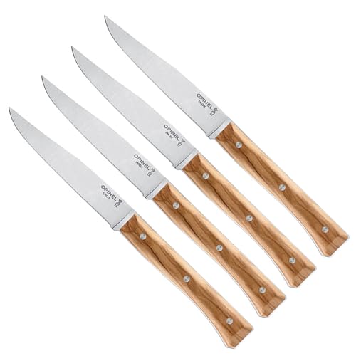 Opinel Facette Olive Tafelmesser-Set, 4-teilig aus rostfreiem MA5 Stahl, 254646 Opinel Facette Olive Tafelmesser-Set, 4-teilig aus rostfreiem MA5 Stahl, 254646 von OPINEL