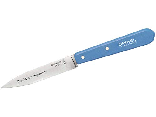 OPINEL-Küchenmesser No. 112 (hellblau, mit Namensgravur, One Size) von OPINEL