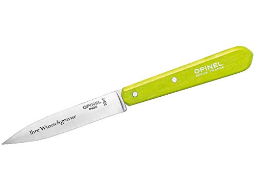 OPINEL-Küchenmesser No. 112 (hellgrün, mit Namensgravur, One Size) von OPINEL