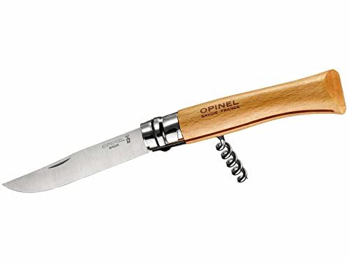 Opinel Nr. 10 Edelstahl Korkenzieher knif, Braun von Opinel