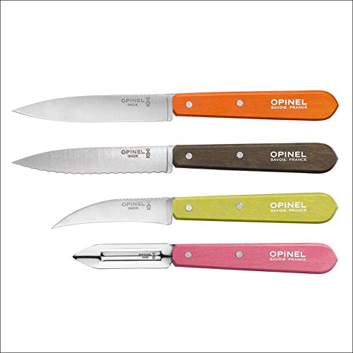 Opinel – Set Opinel Les Essentiels du Cuisinier Farbe – 3 Küchenmesser + 1 Sparschäler von Opinel