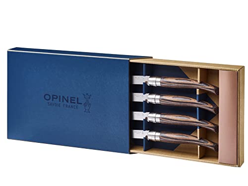 Opinel Table Chic Chocolat Tafelmesser-Set, Klingenmaterial: rostfreier Stahl, Gesamtlänge: 22,5 cm, 254598 von Opinel