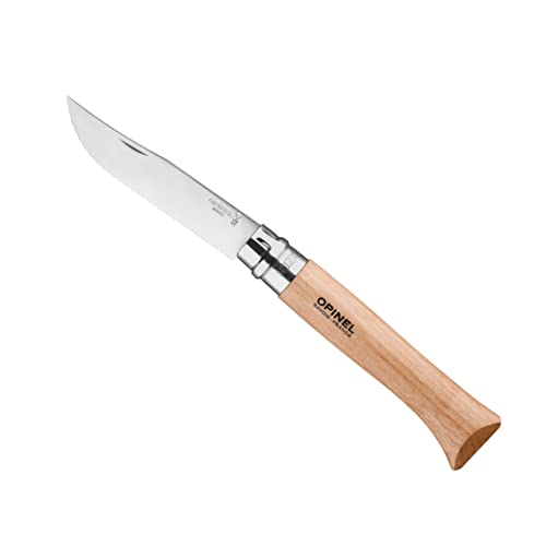 Opinel Taschenmesser No. 12 Sägezahnung rostfrei Sandvik-Stahl Buchenholzgriff Camping Klingenlänge: 12,2 cm, Gewicht: 57 g, Gesamtlänge : 28,2 cm, 254603, Buche von Opinel