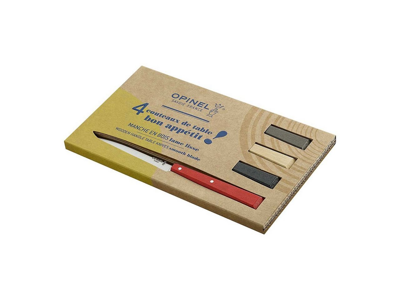 Opinel Universalküchenmesser Opinel No 125 BON APPETIT LOFT Tafelmesser-Set, 4 Stück 254227 von Opinel