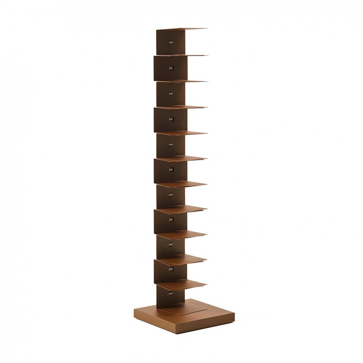 Opinion Ciatti - Ptolomeo Art 160 Büchersäule - corten/lackiert/40x40x160cm/max. 3kg pro Regalboden von Opinion Ciatti