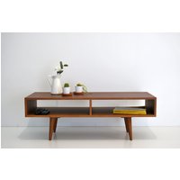 Couchtisch/Moderner Mid-Century-Tisch Medienkonsole Fußhocker Wohnzimmertisch Retro-Tischkonsole Multimedia Skandinavisch von OportoNordico