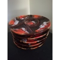 5 Fondueteller Im Vallauris-stil von OpossumFactory