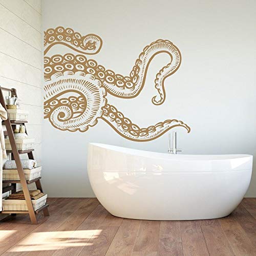 Opprxg Meerestier Oktopus Tentakel Wandtattoo Marine-Stil Badezimmer Wohnkultur 72x57cm von Opprxg