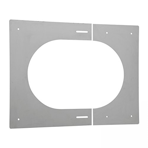 Opsinox 1020053 Edelstahlschornstein 200 mm Dachblende für Innenmont. PLP 0-45° von Opsinox