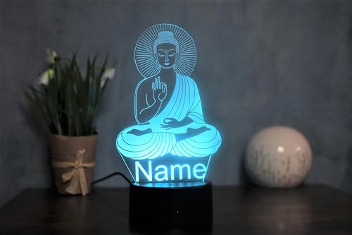 Optechvisual Personalisierte LED Buddha Lampe Eine Spirituelle Dekoration mit Persönlicher Note von Optechvisual