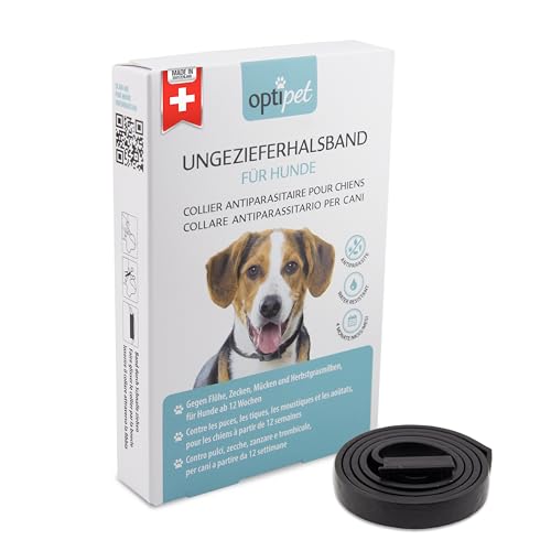 OptiPet 1x Ungeziefer Flohhalsband für Hunde, 4 Monate Schutz, für Hunde ab 12 Wochen gegen Flöhe, Zecken,Mücken, Milben OptiPet 1x Ungeziefer Flohhalsband für Hunde, 4 Monate Schutz, für Hunde ab 12 Wochen gegen Flöhe, Zecken,Mücken, Milben von OptiPet