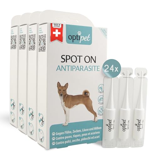 Optipet Spot On für Hunde 24x1,5ml Pipetten, Hochwirksam bis zu 96 Wochen gegen Milben, Flöhen, Zecken, Läusen Optipet Spot On für Hunde 24x1,5ml Pipetten, Hochwirksam bis zu 96 Wochen gegen Milben, Flöhen, Zecken, Läusen von OptiPet