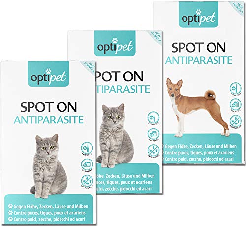 OptiPet 2X Spot On Katze 1x Spot On Hund von OptiPet